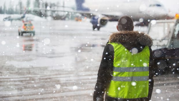 Winter Storm Blizzard Airport Lead